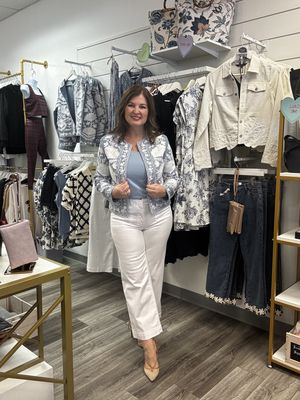 C5660 Cropped Wide Leg Twill Pans with Patch Pockets White