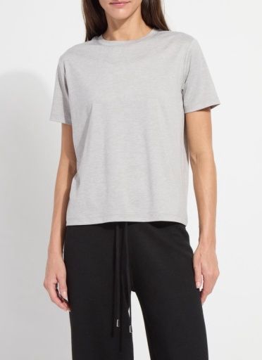 perfect box-cut tee, Colour: light grey melange, Size: L