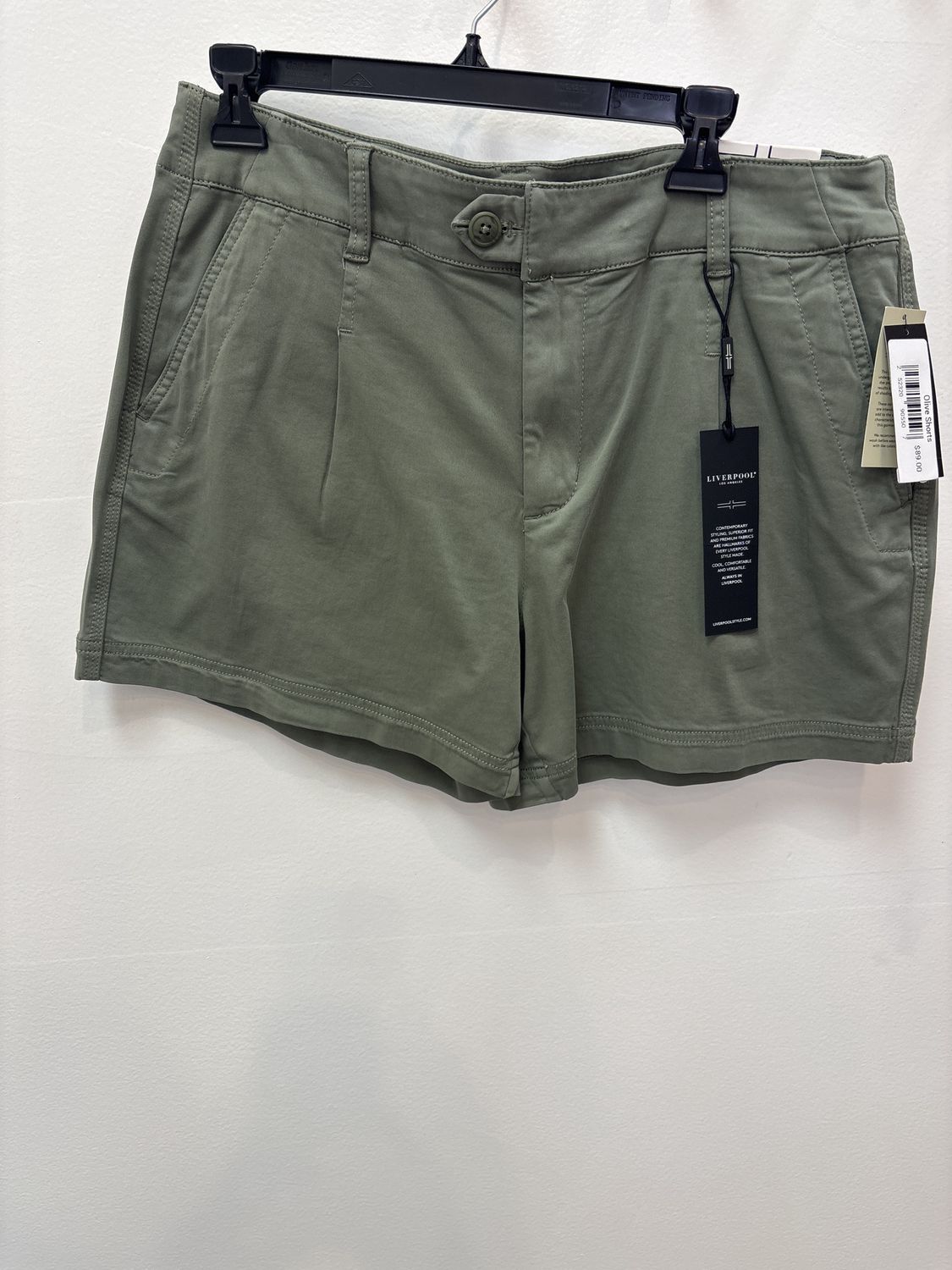 Olive Shorts Liverpool, Size: 12