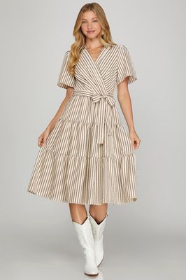 Off-White Dress with Pockets