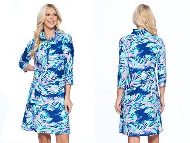 Ruffle Neck Dress, Size: Small