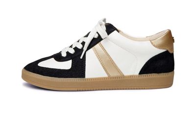 Zayne Black and Gold Sneakers