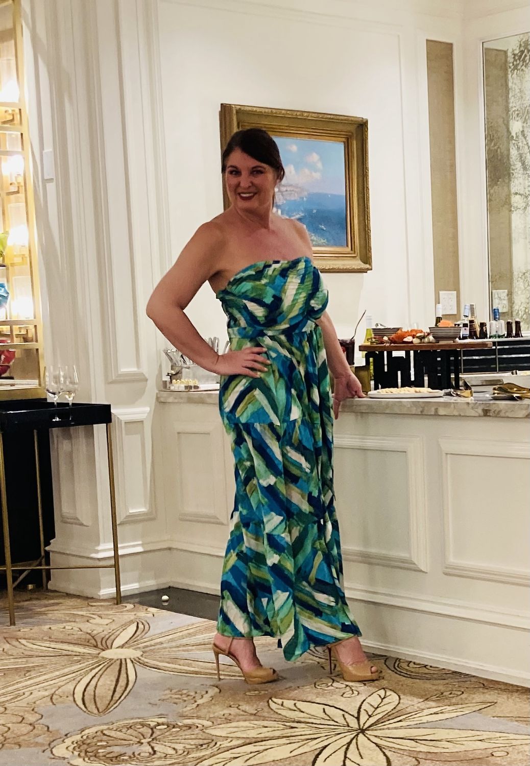 Green Tourqouise Dress, Size: Small