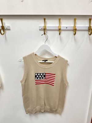 Flag Sweater Vest