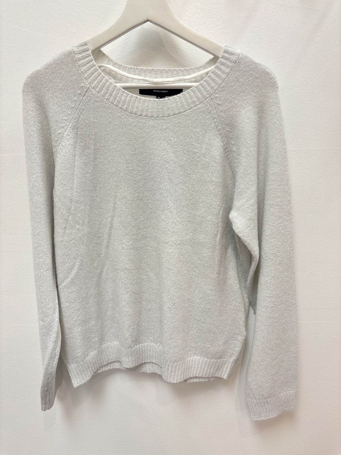 Silver Scoop Sweater