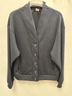 Black cardigan scuba