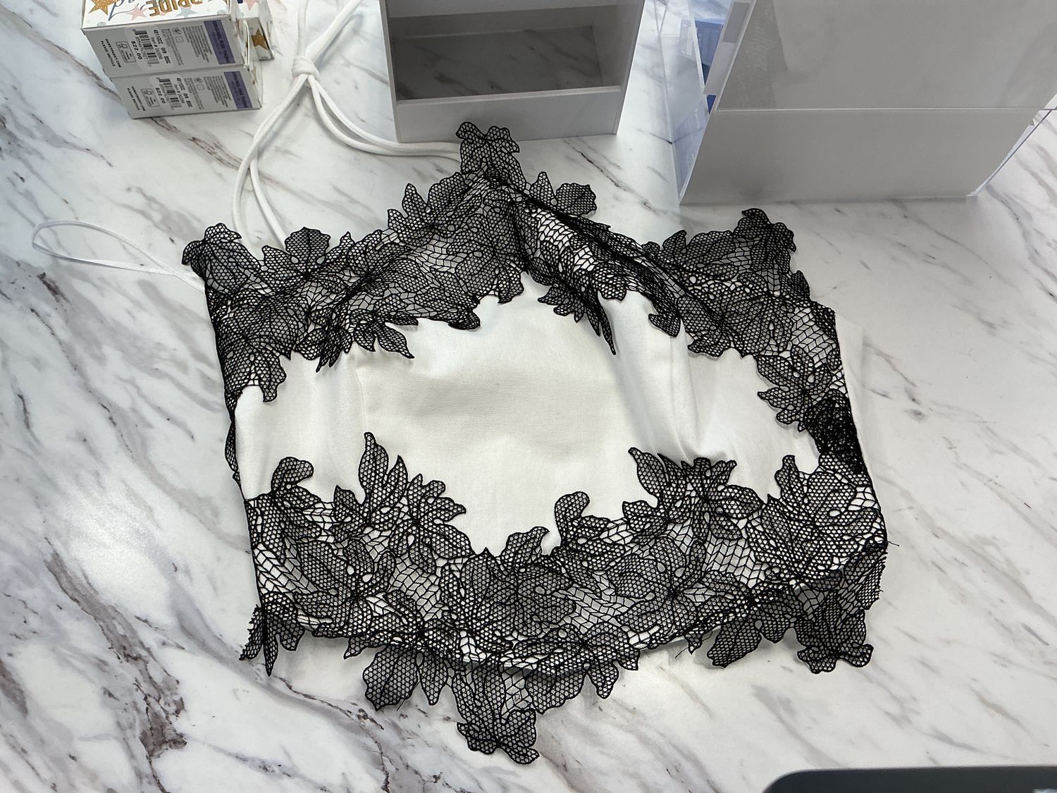 Lace Trim Top, Size: Medium