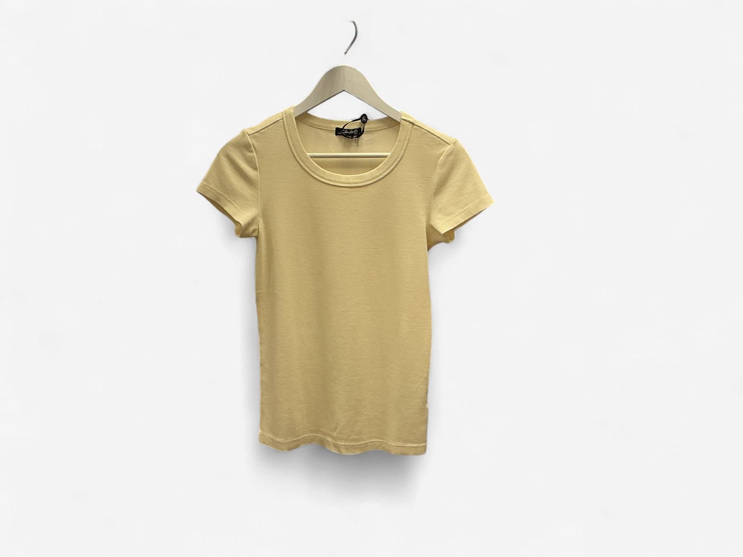 Natural Ribbed T-Shirt, Size: Small