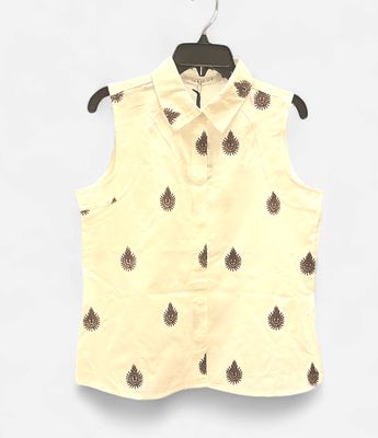 White Top with Leaves