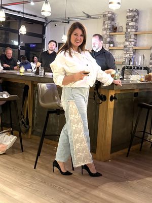 Blue Jeans with Lace