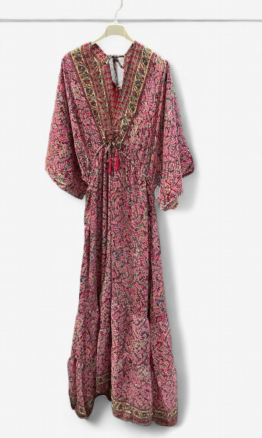 Pink Printed Dress, Size: S/M