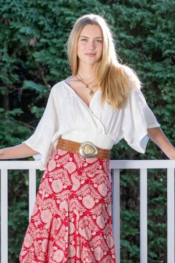 Emma Top - Cream, Size: S