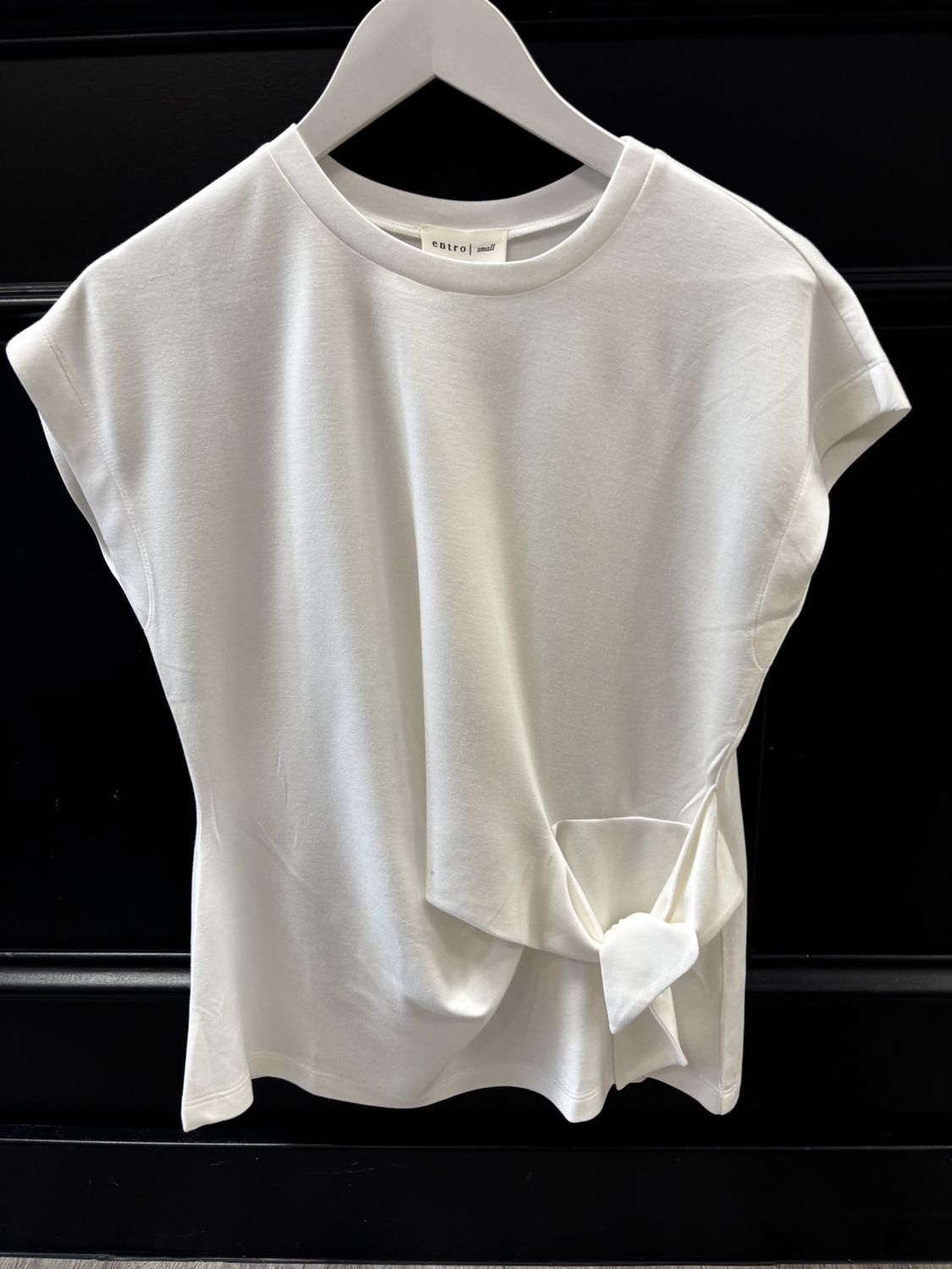 White Tee with Twist