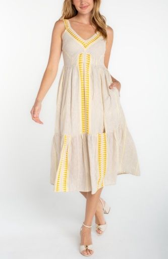 slvless midi dress, Size: XS