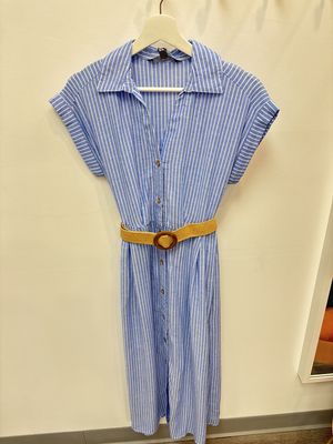 Blue striped Dress