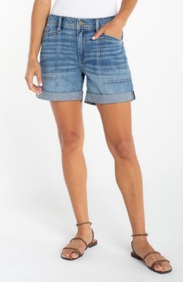 elastic back roll cuff short 5' inseam