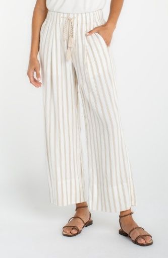 pull-on wide leg crop trouser 26' ins, Size: M
