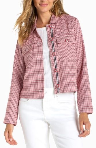 shacket with flap pockets, Size: XS