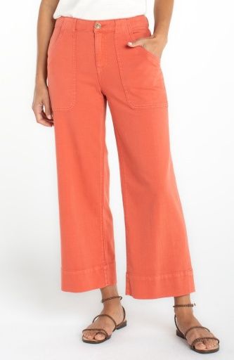 stride cargo wide leg crop 26' inseam, Size: 2