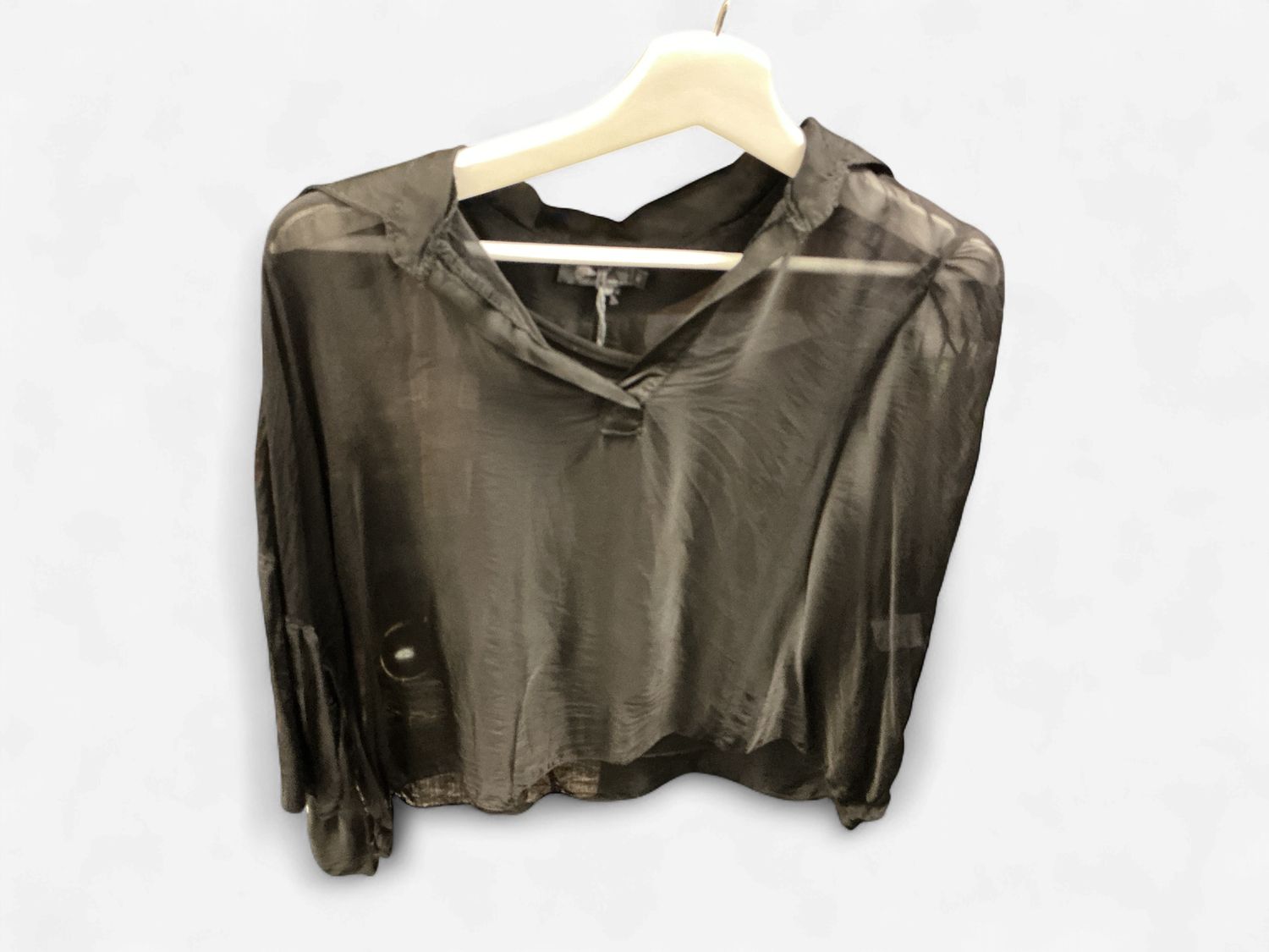 Black Flowy Top, Size: XSmall
