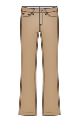 hannah crop flare hugger 23 1/2" inseam