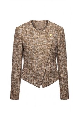 collarless moto jacket