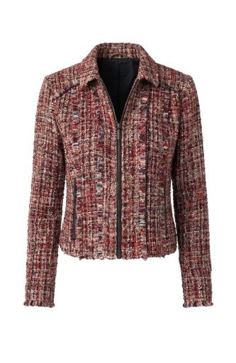 zip jacket w fringe, Size: 1X