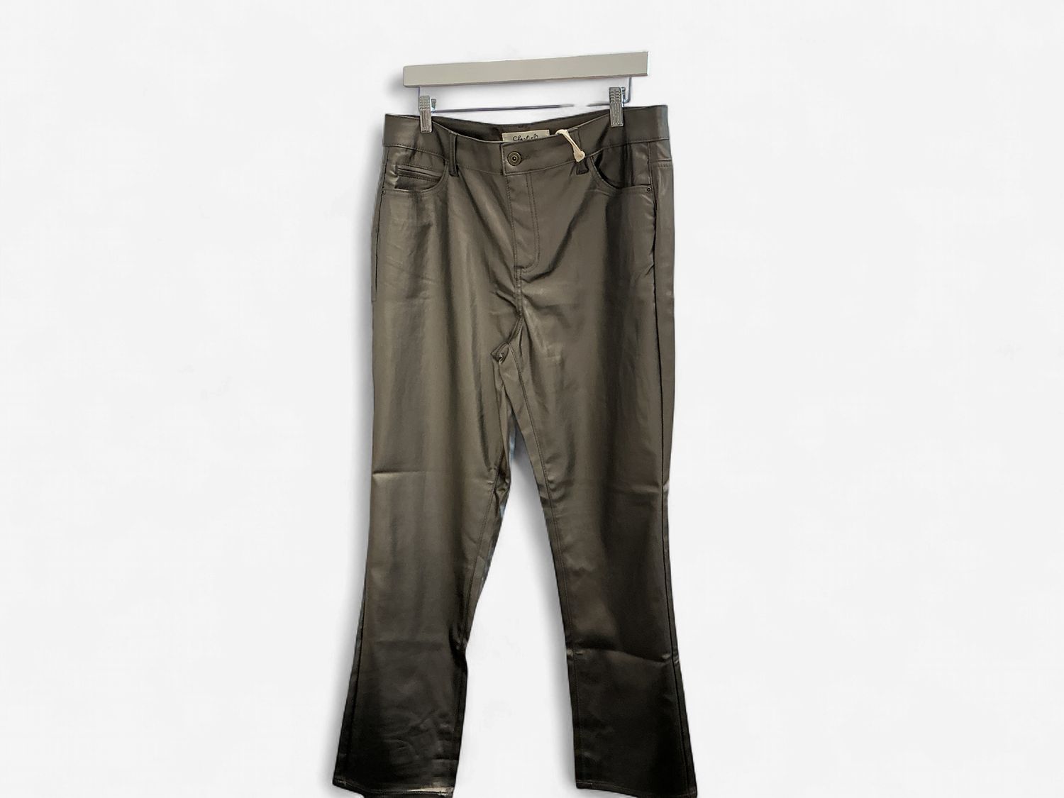 Metallic Grey Pants