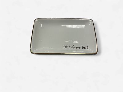 Faith, Hope, Love Trinket Dish
