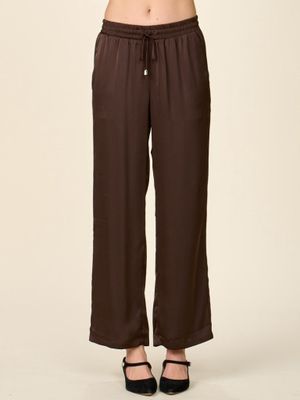 SUNSET SATIN DRAWSTRING PANTS