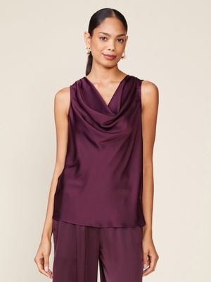SHINE ON SATIN COWL