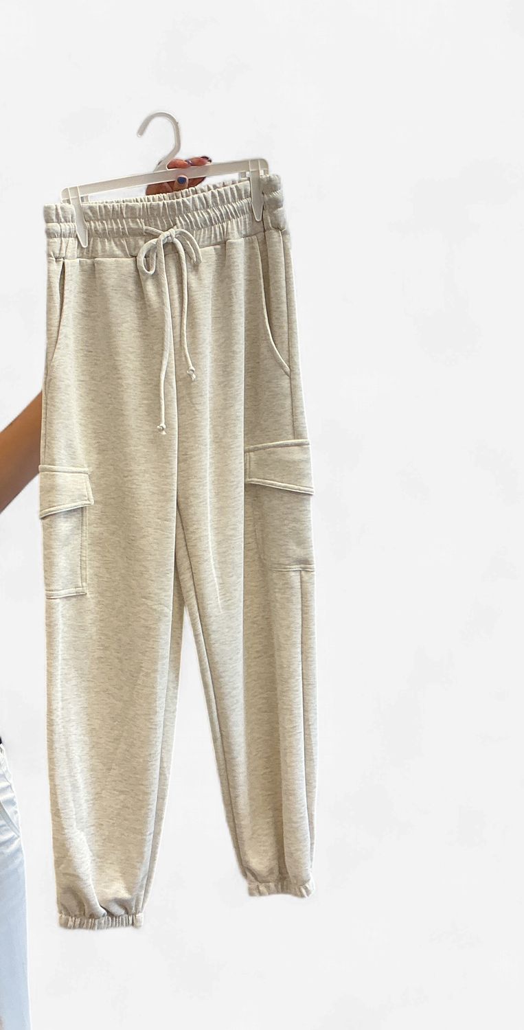 Grey Heathered Jogger Pants