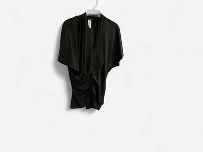 Black Ruched Top