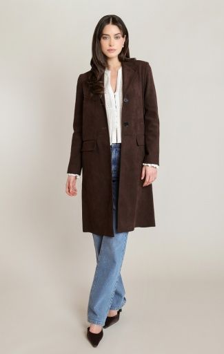 Brown Suede Coat