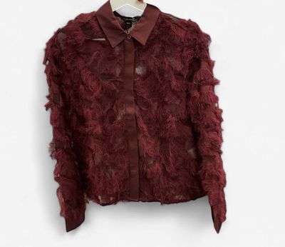 Merlot Eyelash Blouse
