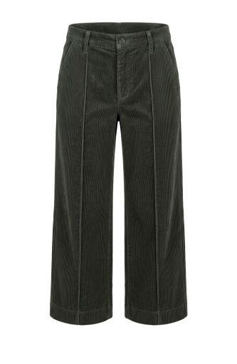 mid-rise crop wide leg w/ pintuck -27" ins, Size: 0