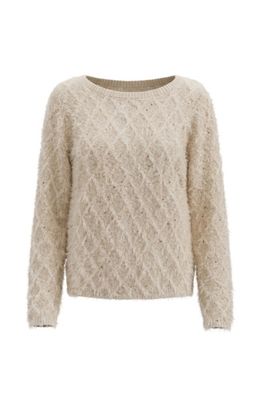 long slv boatneck sweater