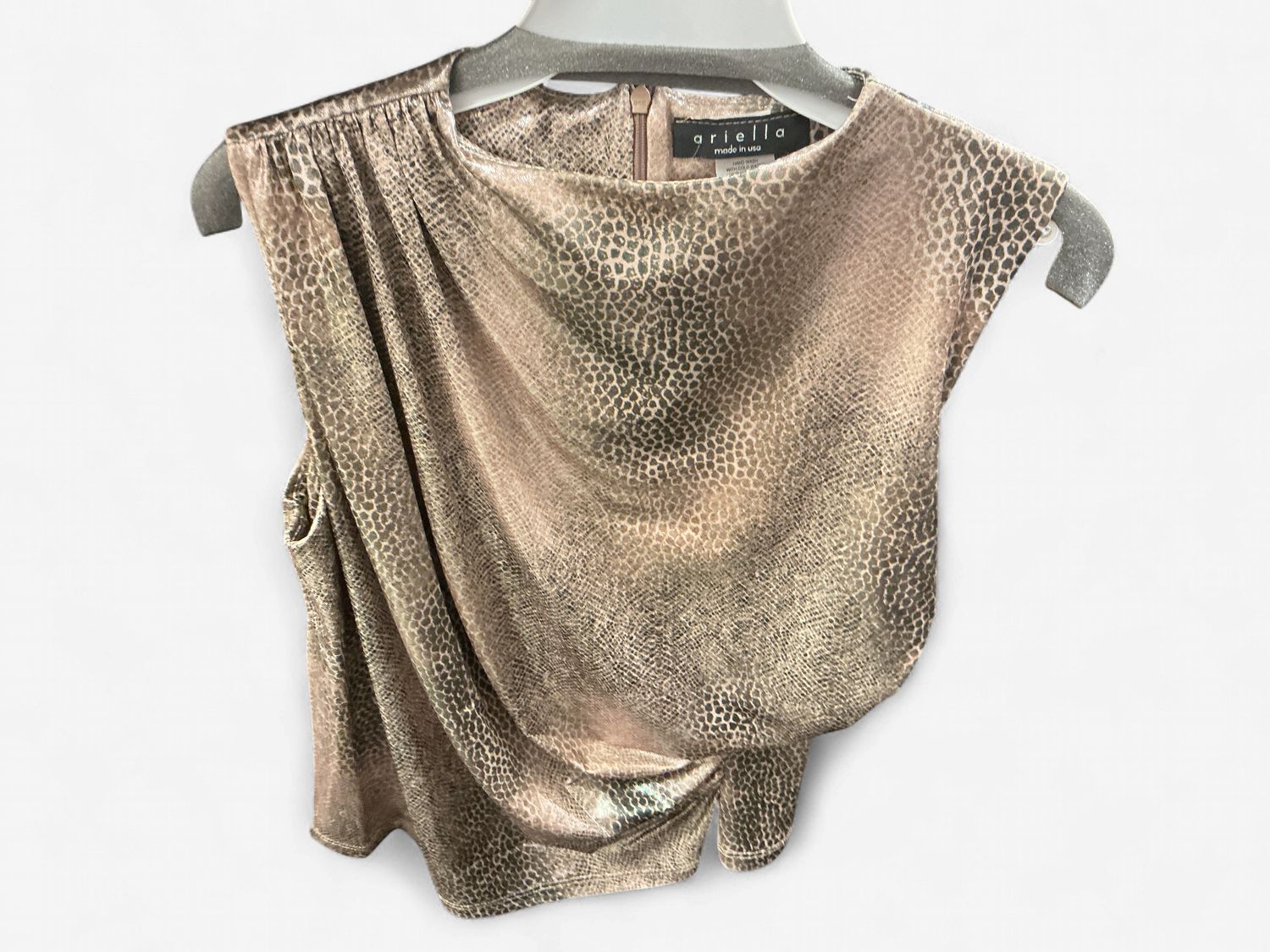 Snakeskin Sleeveless Top, Size: Small