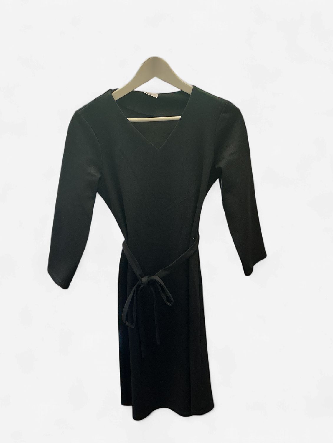 Vneck Dress with  Belt, Size: XSmall