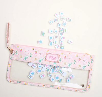 Pink Mahjong Tile Keeper