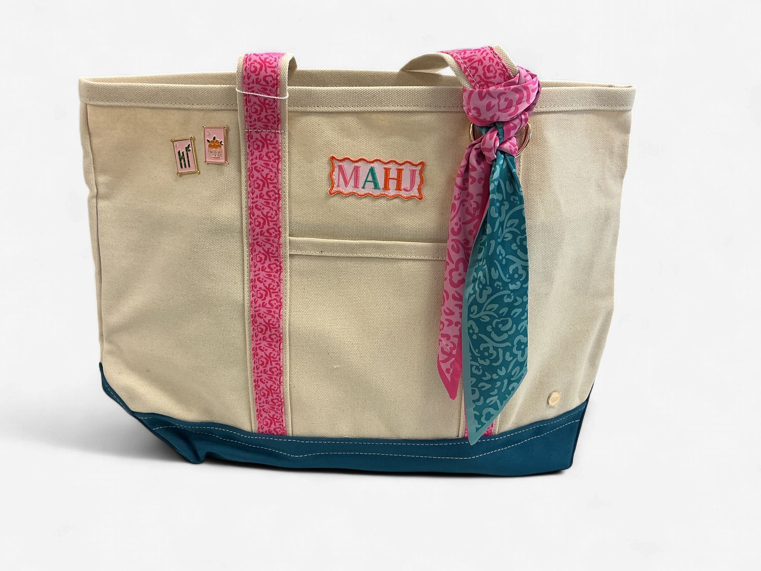 Mahjong Canvas Tote Bag