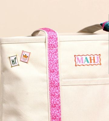Mahjong Canvas Tote Bag