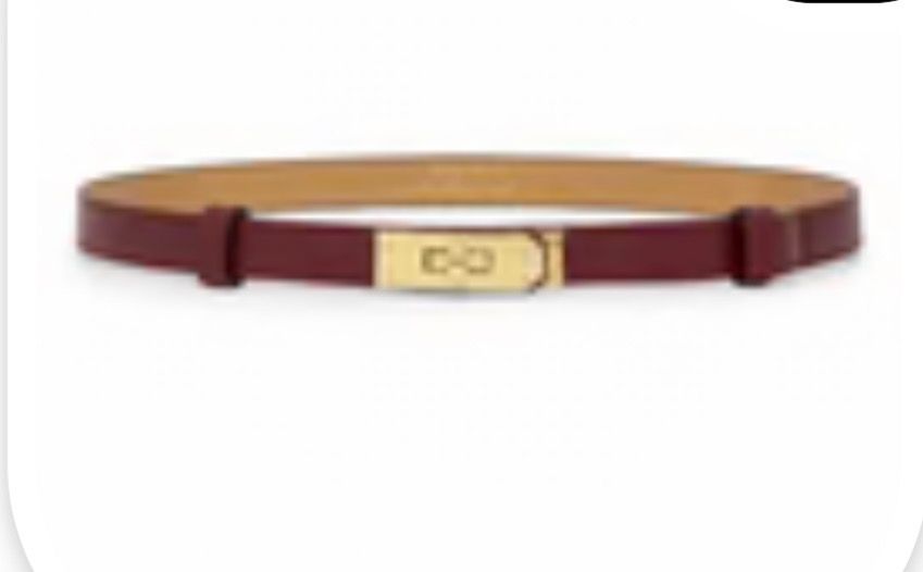 Leather Adjustable Belt, Colour: Burgundy