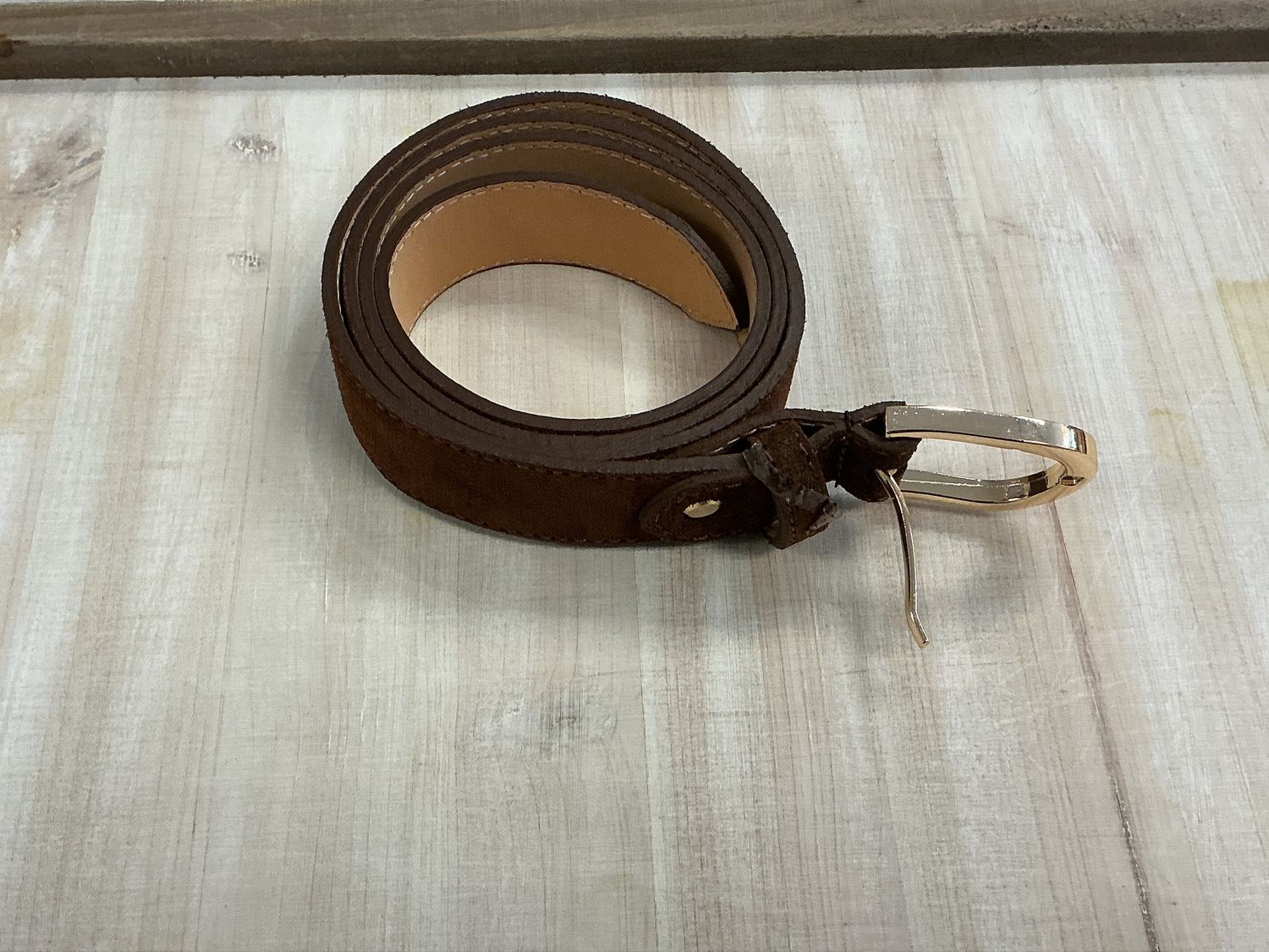 Brown Suede Belt