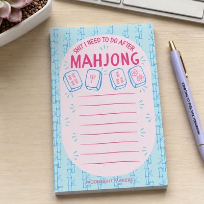 Funny Notepad - Shit I Need To Do After Mahjong