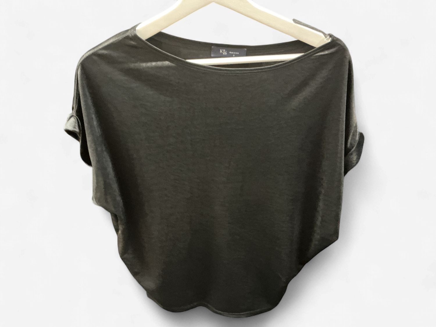 Black Cuffed Sleeve Top