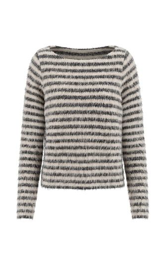 long sleeve boatneck knit top, Size: XS