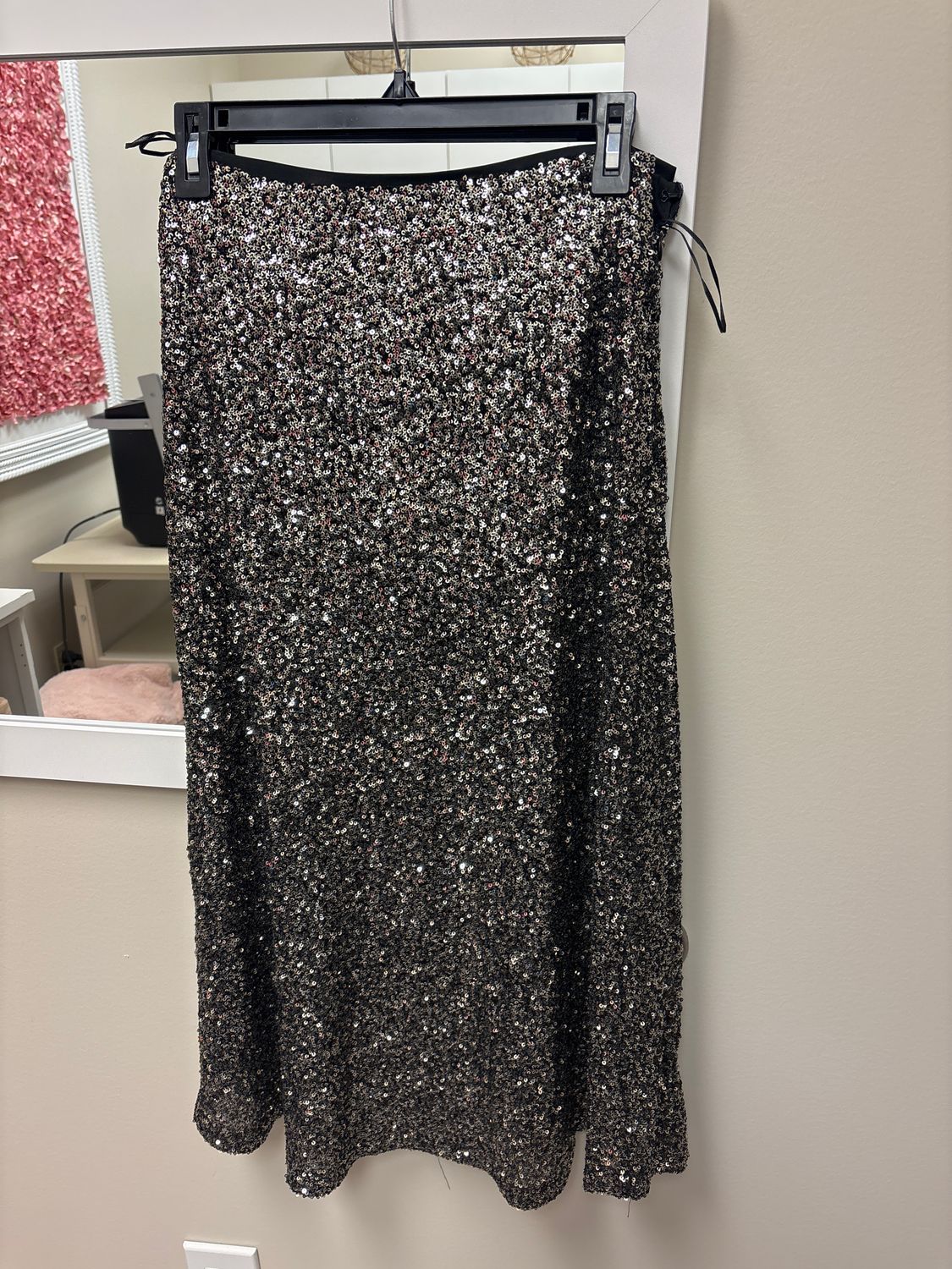 Sequins Maxi Skirt, Size: Small