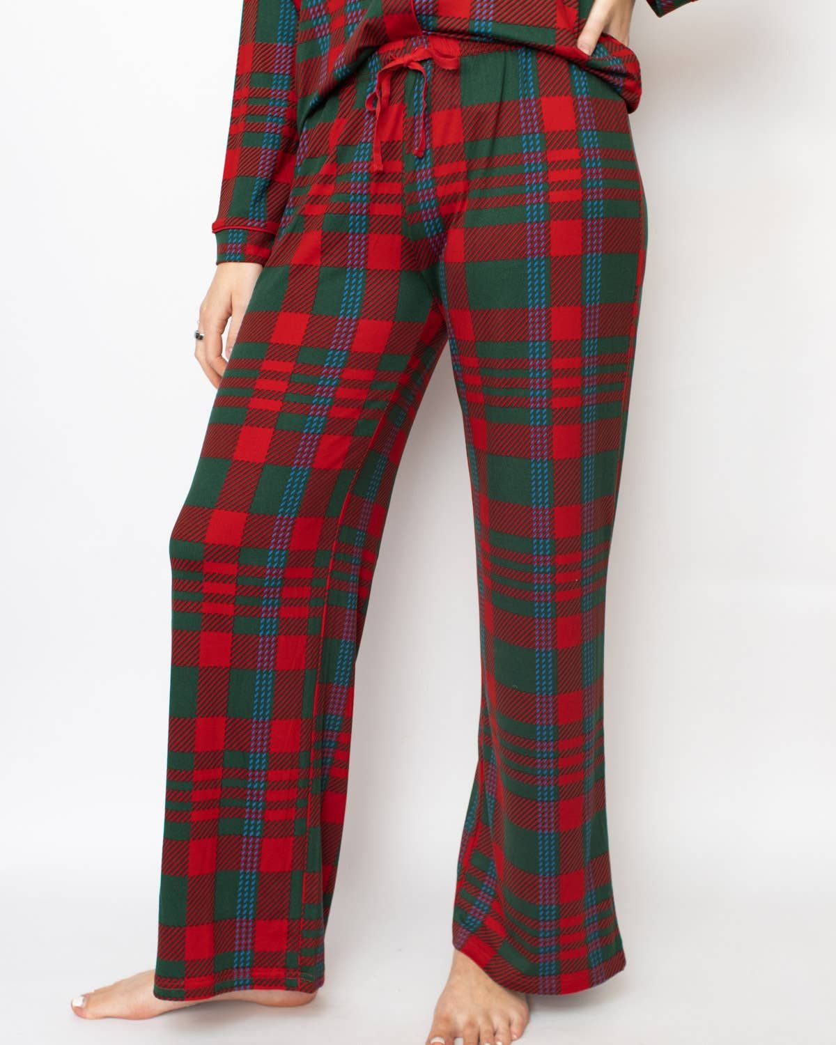 Telluride Plaid Sleep Pants   Dark Green/Red/Blue   -Asst., Size: Small