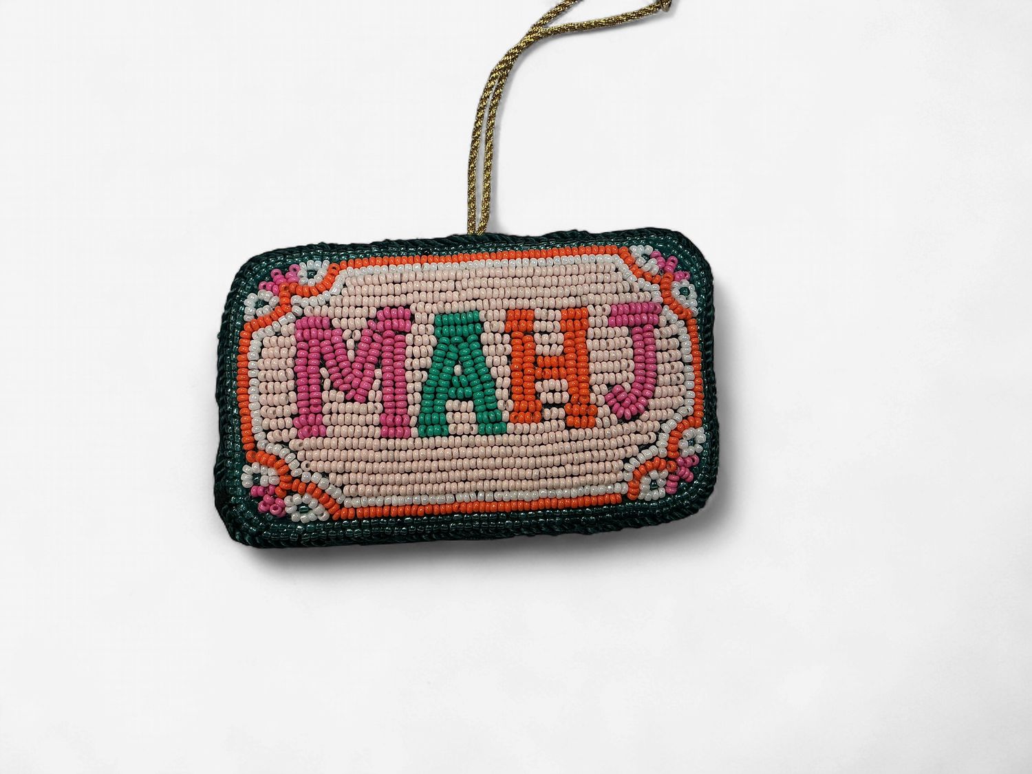 Beaded MAHJ Ornament